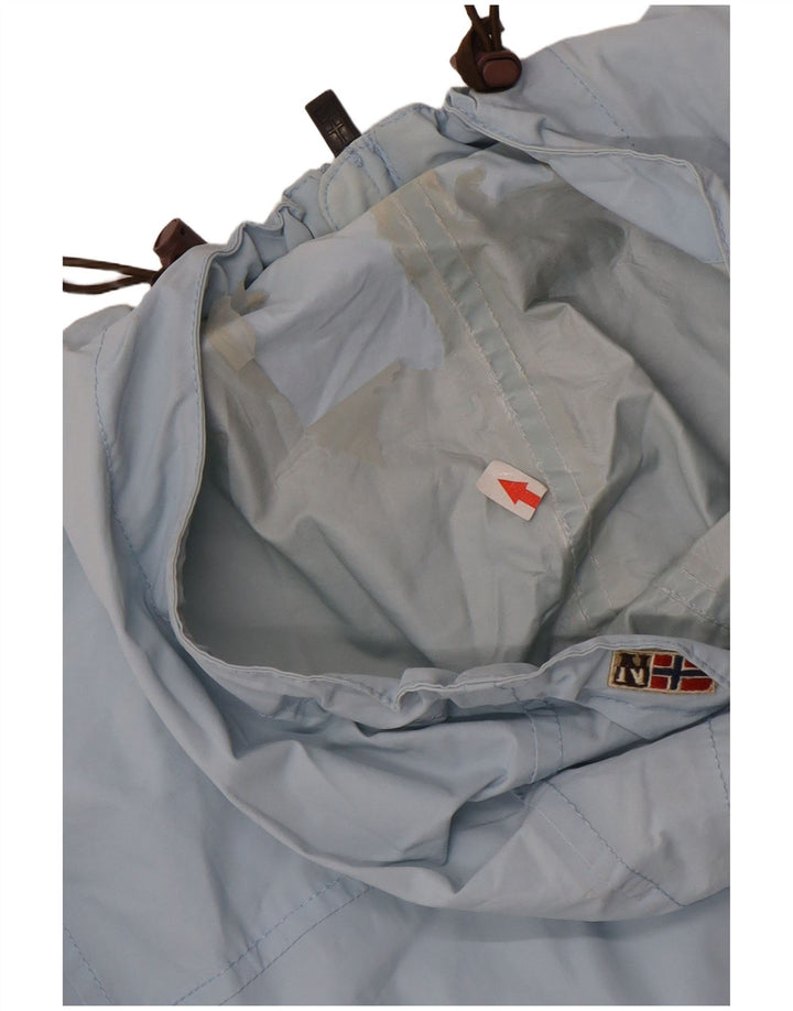 Napapijri Chaqueta impermeable con capucha de gran tamaño para mujer UK 40 Small Blue