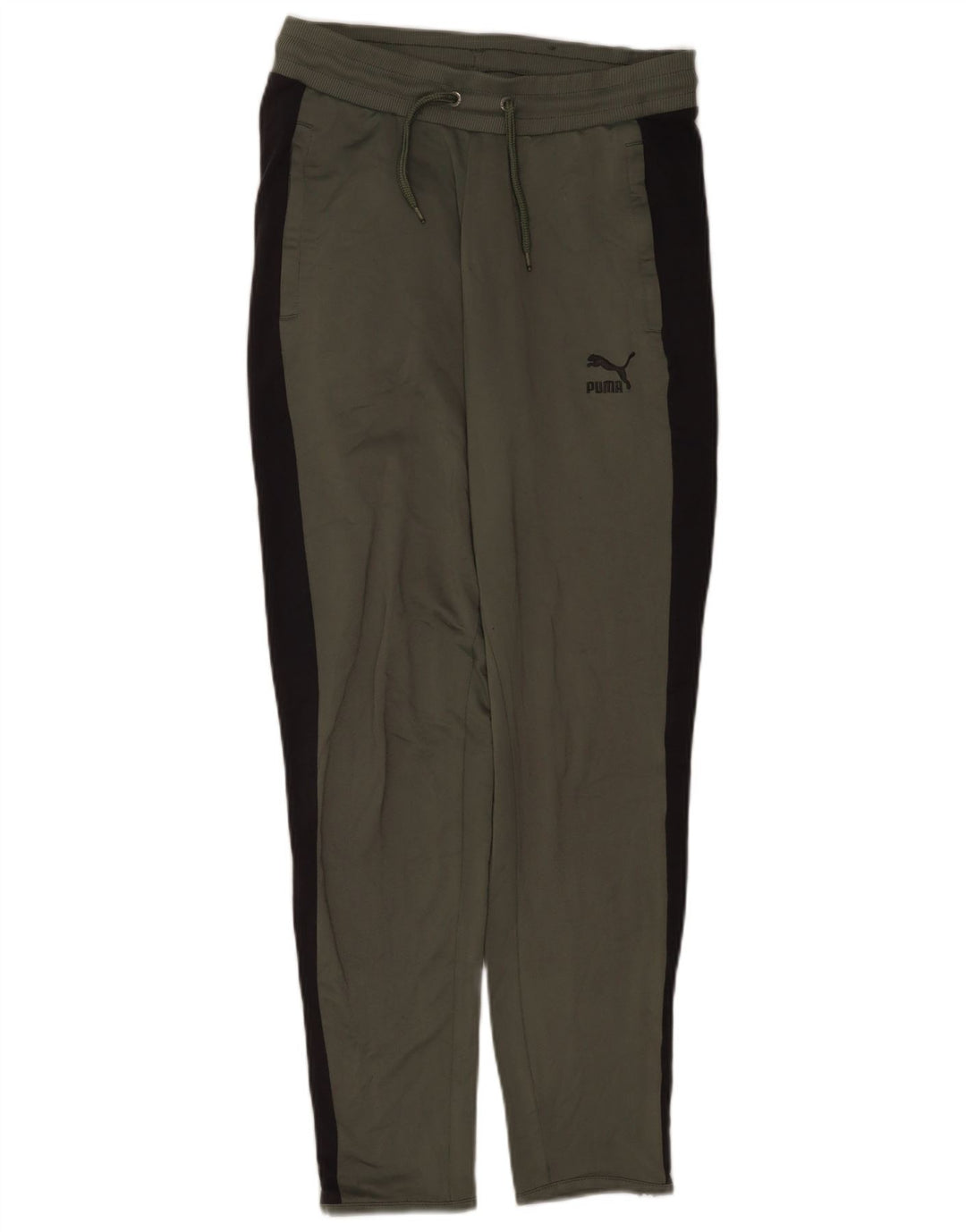 Puma Pantalones De Chándal Para Hombre Pequeños Gris Colorblock Poliéster
