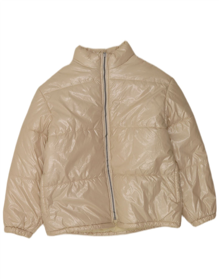 Benetton Chaqueta Acolchada Mujer ES 40 XL Poliamida Beige