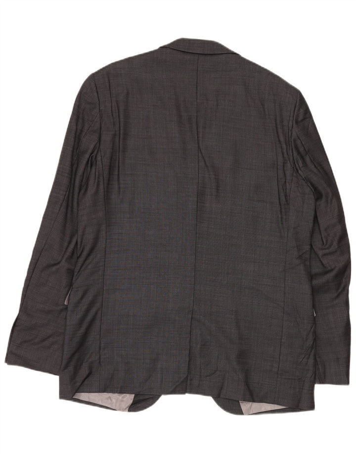 Dkny Chaqueta tipo blazer de corte clásico con 2 botones para hombre UK 42 XL Lana gris