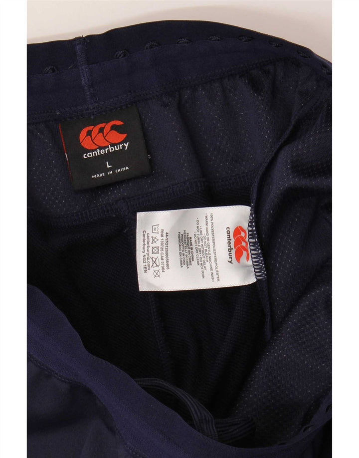 Canterbury Mens IRFU Chándal Pantalones Joggers Grande Azul Marino Poliéster