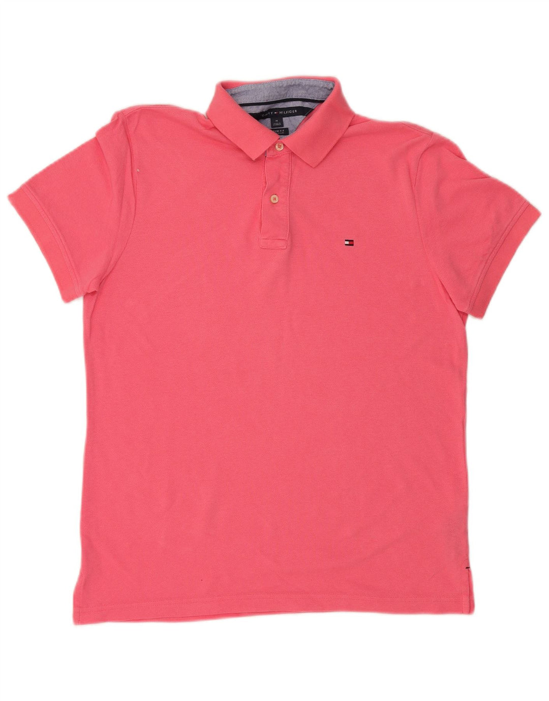 TOMMY HILFIGER Polo Custom Fit de algodón rosa medio para hombre