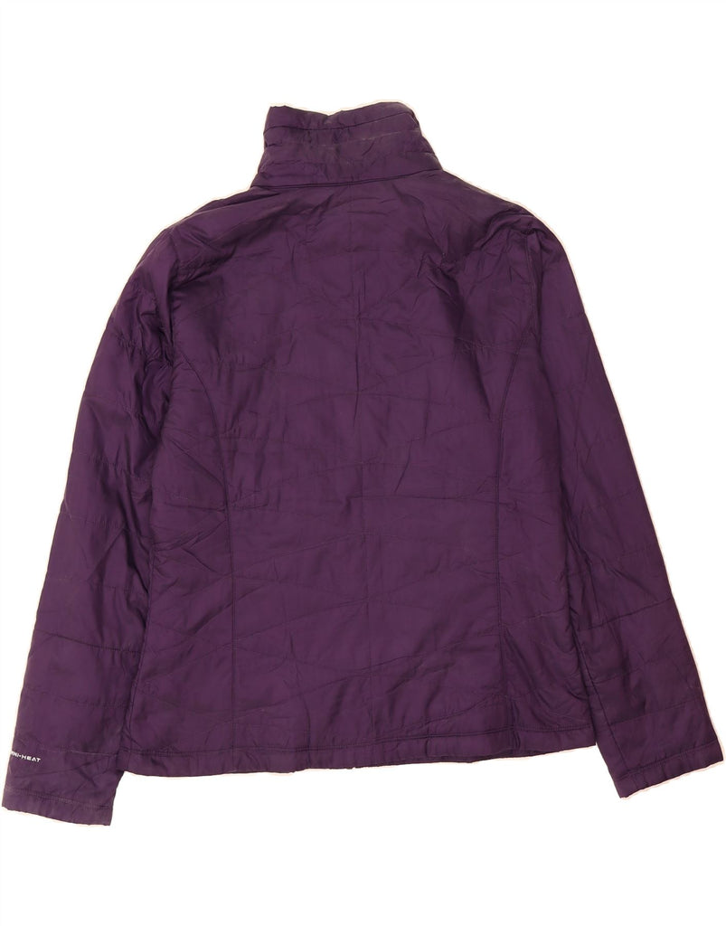 COLUMBIA Womens Omni-Heat Padded Jacket UK 18 XL Purple Polyester Vintage Columbia and Second-Hand Columbia from Messina Hembry 
