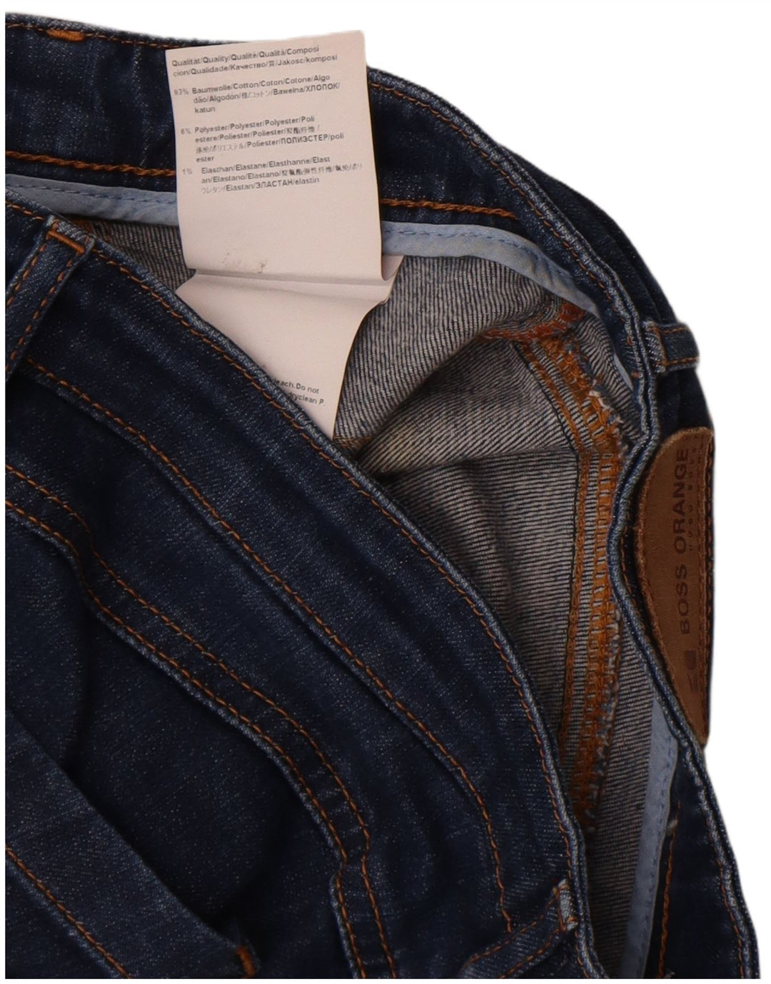 Vaqueros Hugo Boss Mujer Slim W30 L27 Algodón Azul Marino