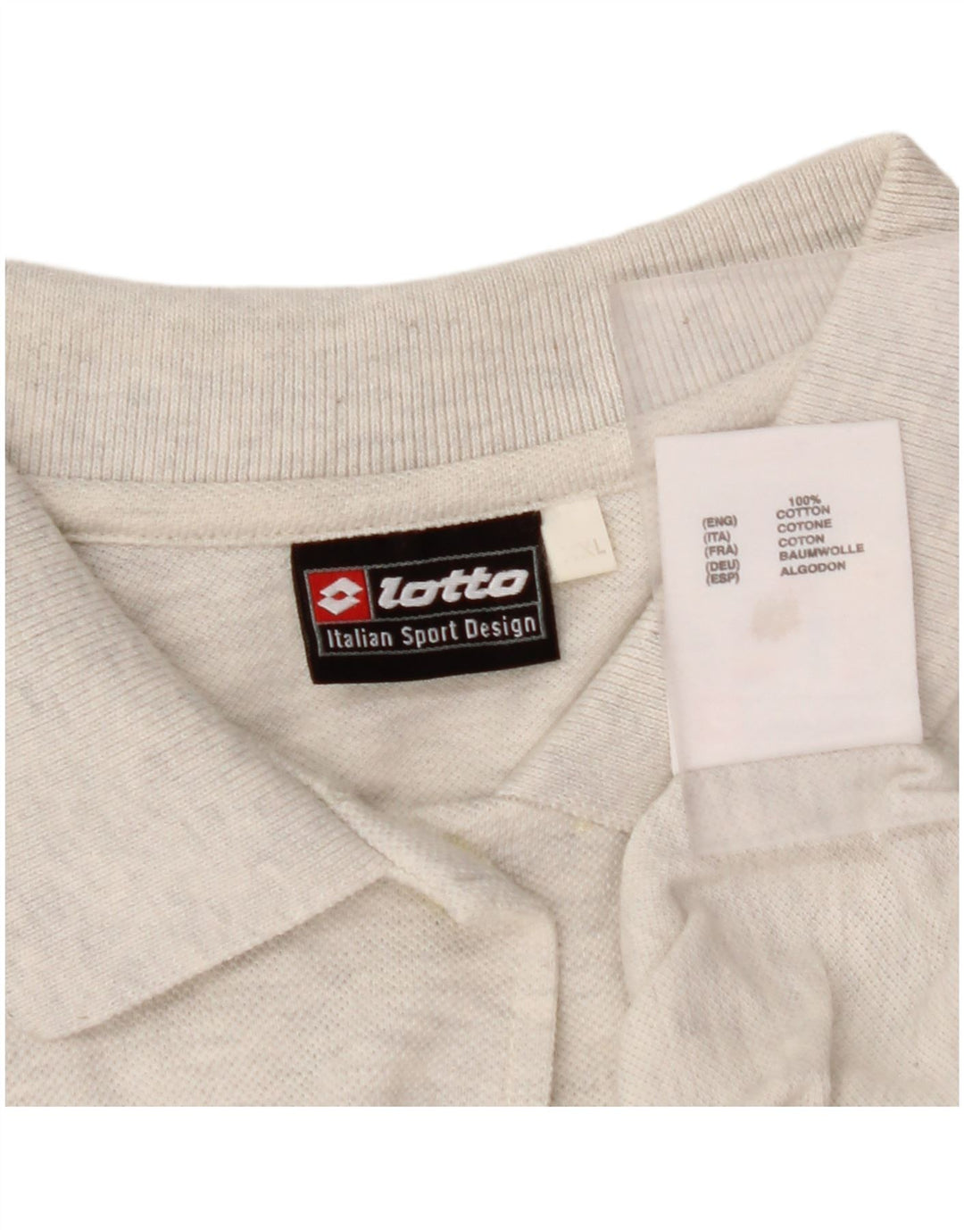 LOTTO Blusa de manga corta para mujer UK 20 2XL Algodón gris