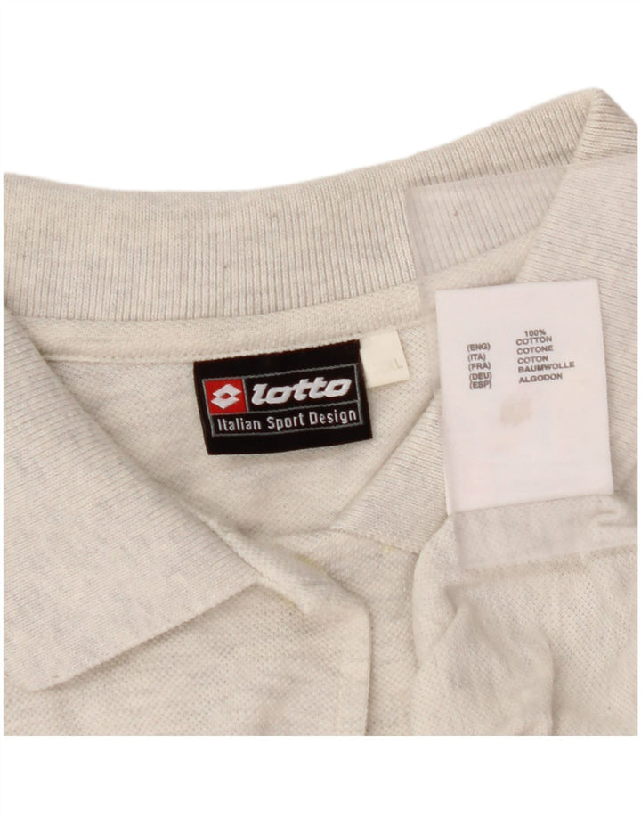 LOTTO Blusa de manga corta para mujer UK 20 2XL Algodón gris