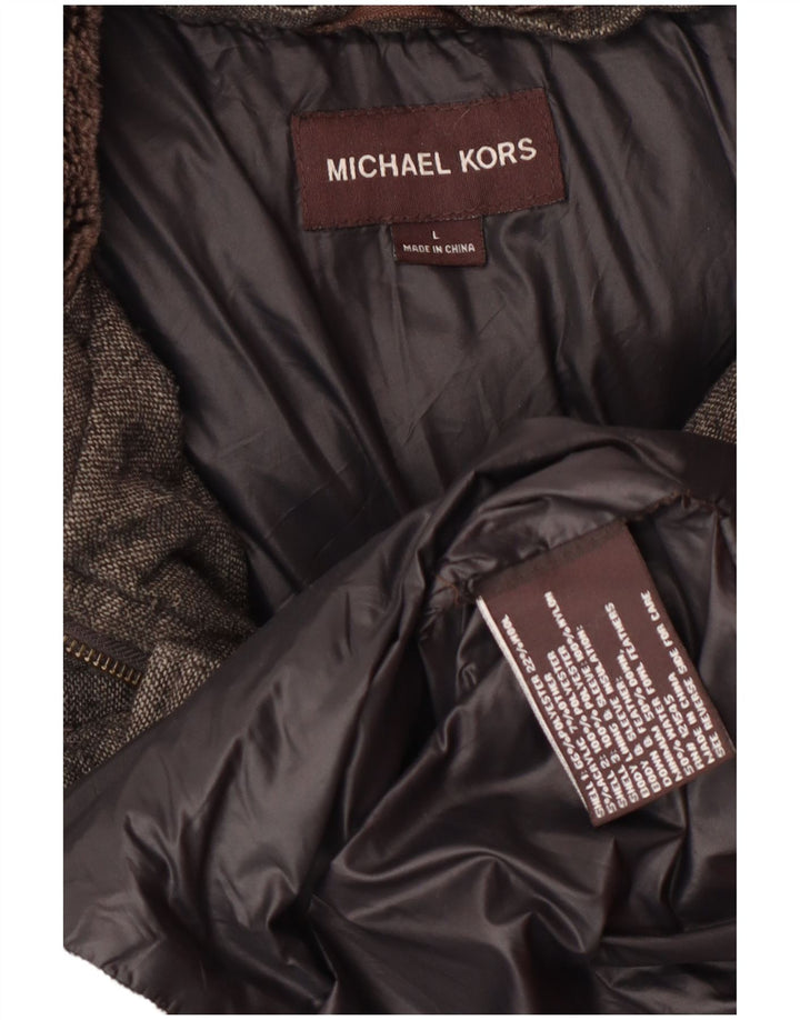 Michael Kors Chaqueta acolchada para hombre UK 40 Poliéster gris grande