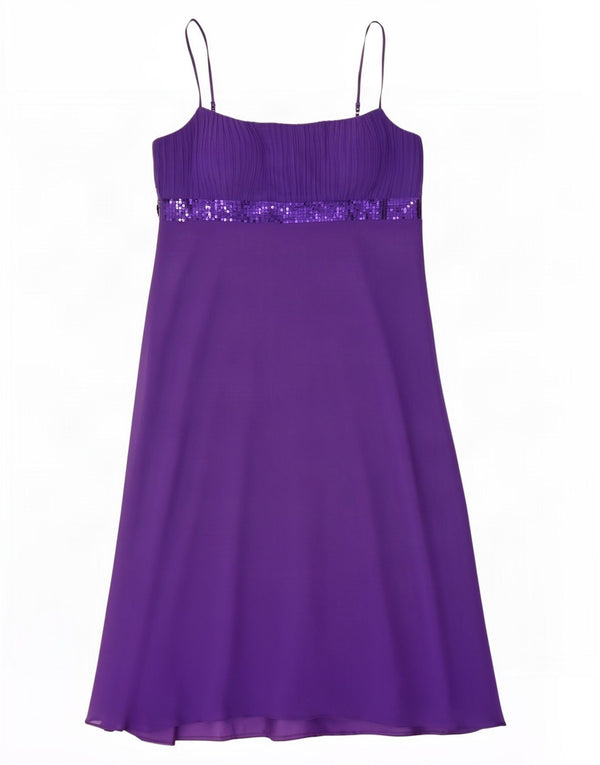 Vestido lencero maxi sin mangas para mujer Debut UK 46 Large Púrpura