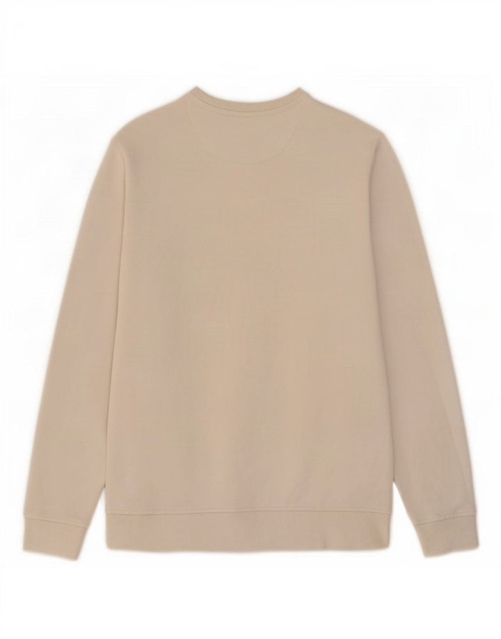 Lyle & Scott Hombre Sudadera Jumper Medium Off White Algodón