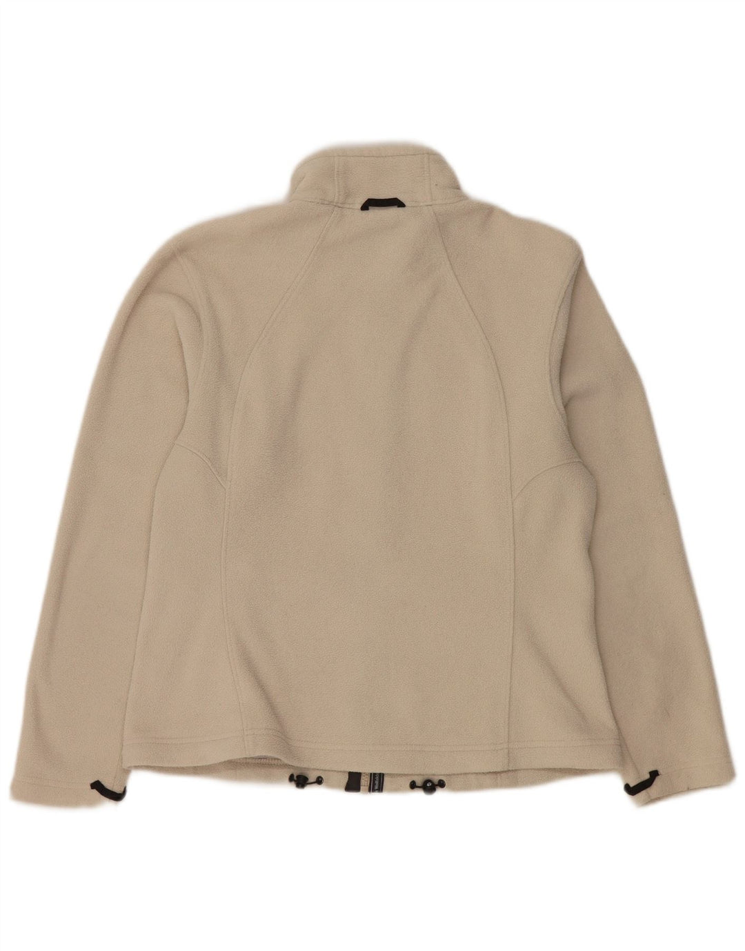 JACK WOLFSKIN Chaqueta polar para mujer UK 12/14 Mediano Blanco Roto Poliéster