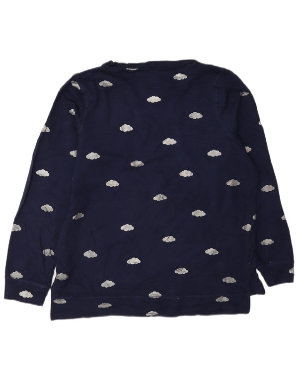 Oasis Sudadera de gran tamaño con gráfico para mujer UK 10 Small Azul marino