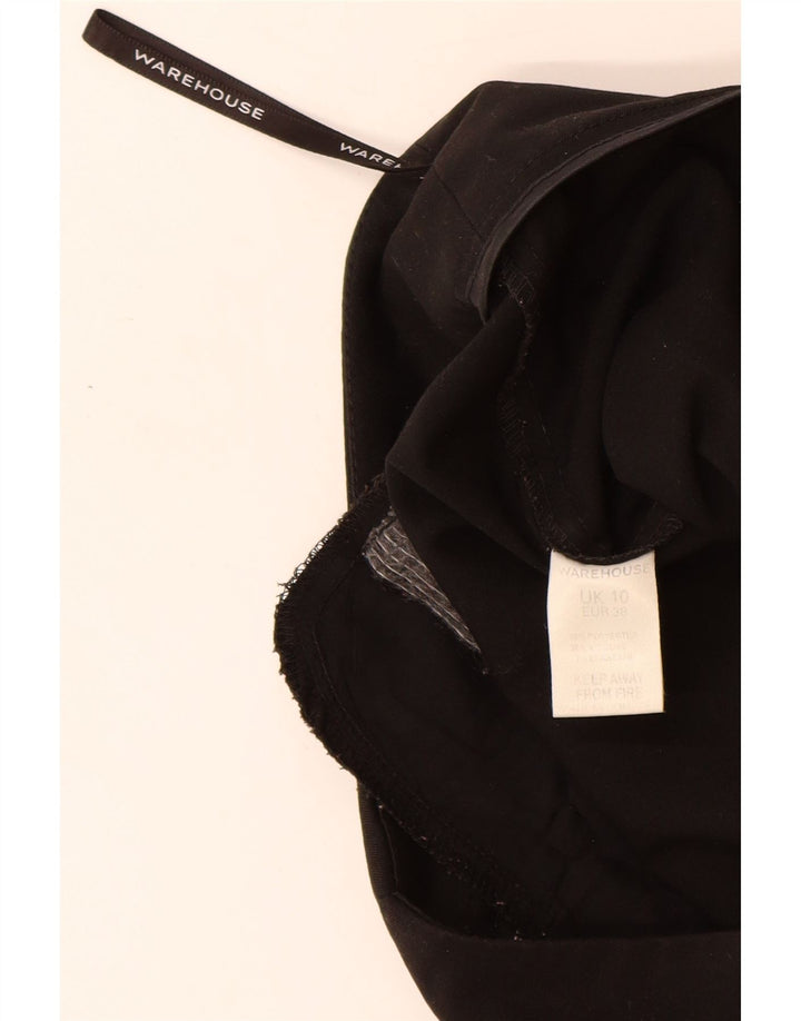 Pantalones informales para mujer Warehouse UK 10 Small W28 L30 Poliéster negro