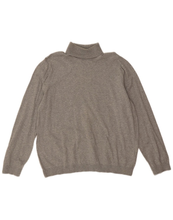 Marks & Spencer Jersey con cuello vuelto para hombre XL Algodón gris