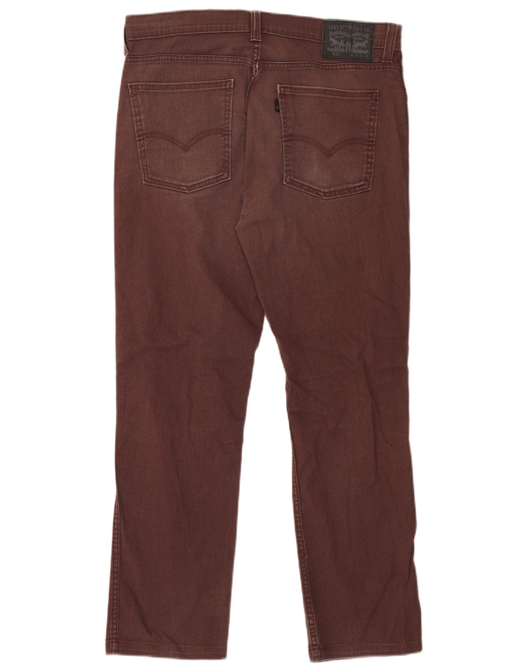 Levi's Hombre 511 Slim Jeans W34 L29 Algodón Marrón