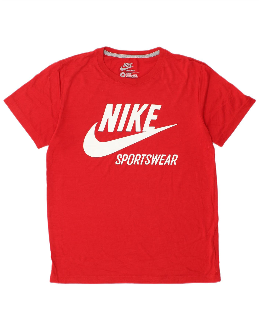 Camiseta Nike Slim Fit Graphic para hombre, color rojo medio