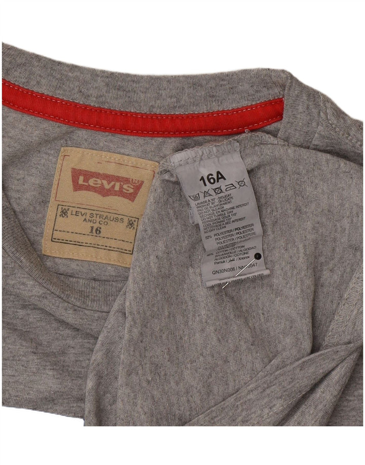 Levi's Camiseta Niño Graphic Top 15-16 Años Gris Poliéster