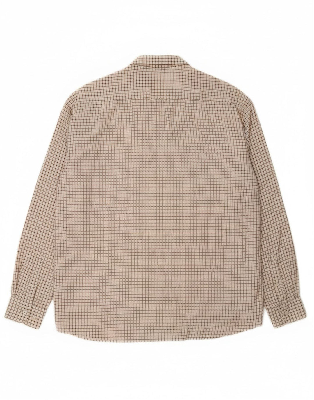 FILA Mens Shirt XL Off White Check Cotton