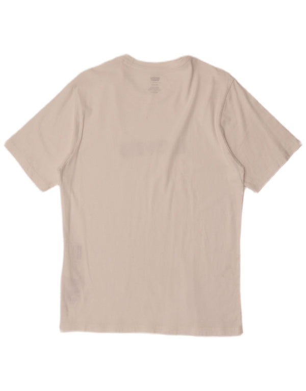 Levi's Camiseta con gráfico relajado para hombre Top XS Algodón blanco