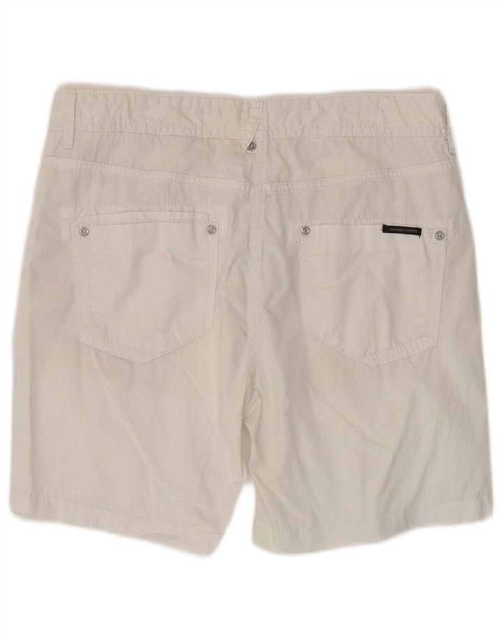 Maison Scotch Pantalones Cortos Casuales Para Mujer W27 Pequeño Algodón Blanco