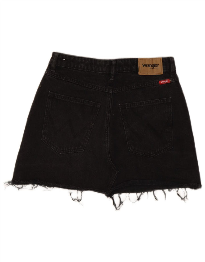 Wrangler Minifalda vaquera para mujer US 9 Mediana W27 Algodón negro