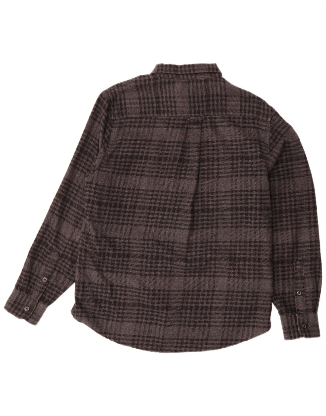 ORVIS Camisa de franela para hombre Algodón a cuadros gris medio