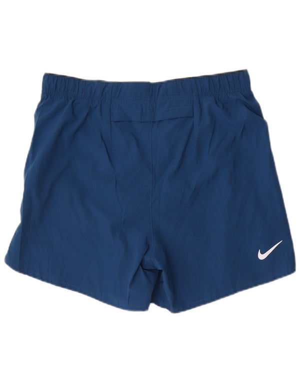 Nike Pantalones cortos deportivos Dri Fit Graphic para hombre Poliéster azul marino mediano