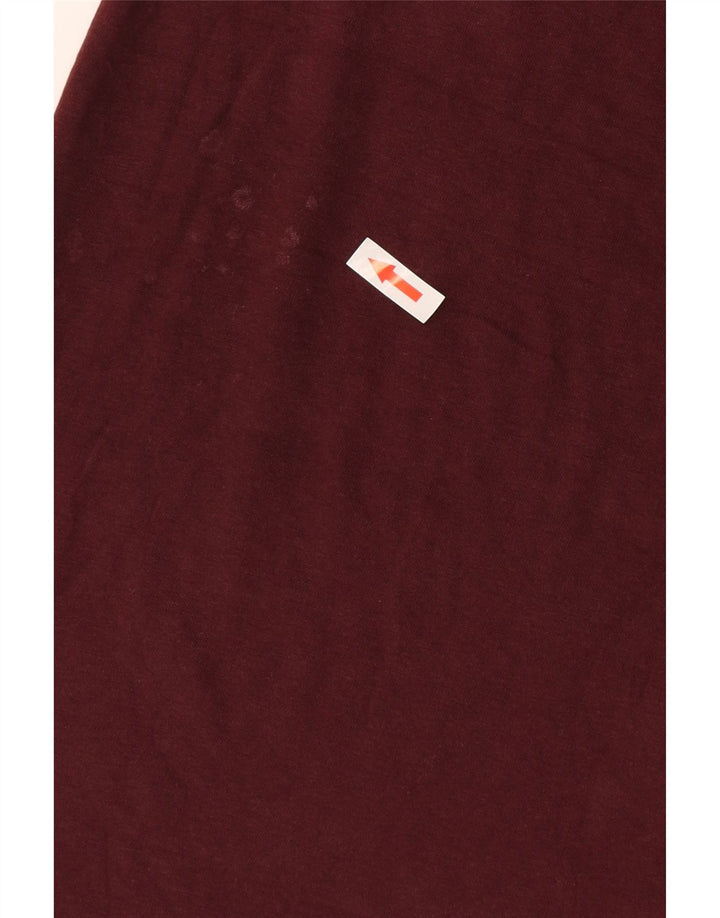French Connection Camiseta para hombre Top Medium Borgoña Algodón