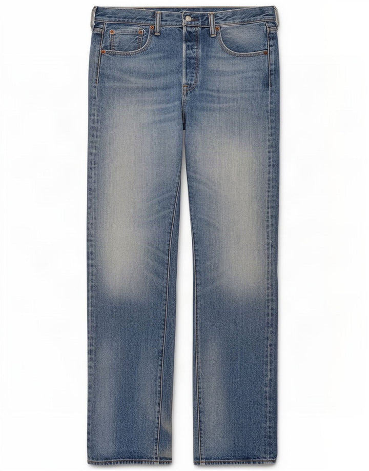Vaqueros Levi's Mujer 501 Rectos W33 L38 Algodón Azul
