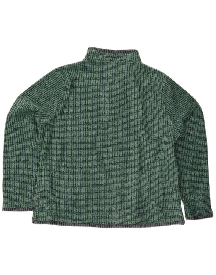 Weird Fish Jersey Polar Hombre con Cremallera y Cuello XL Poliéster Verde
