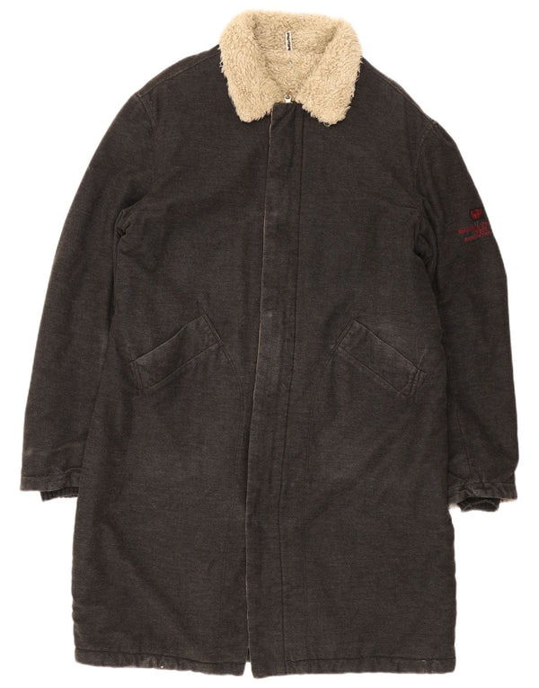 Meltin' Pot Abrigo Sherpa para hombre UK 42 XL Algodón gris