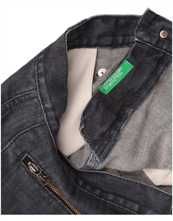 Falda Vaquera Benetton W32 Large Azul Marino