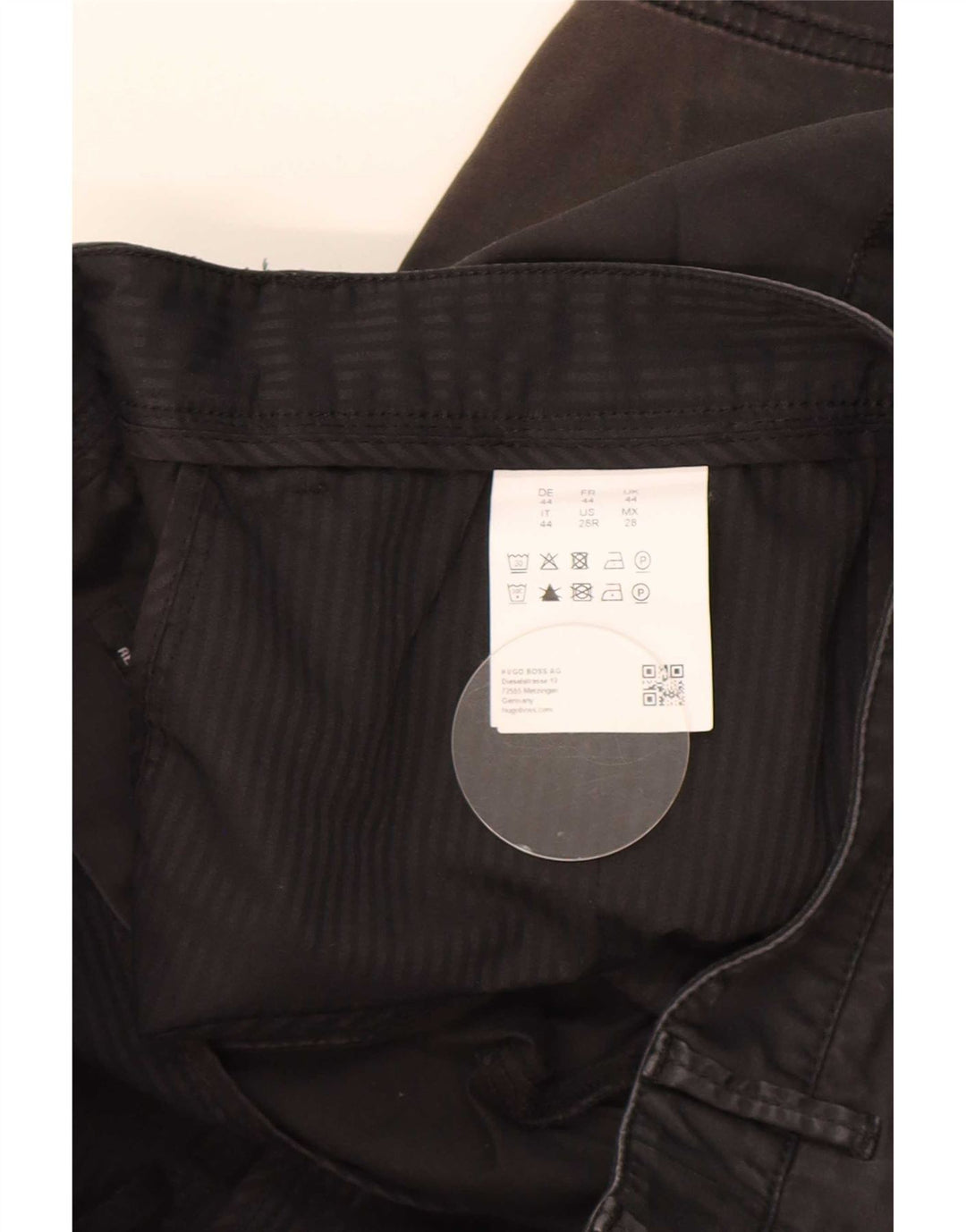 Hugo Boss Mens Chino Shorts W28 Pequeño Algodón Negro