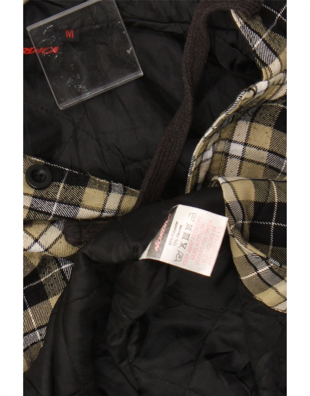 Nordica Camisa De Franela De Leñador Con Capucha Para Hombre Poliéster A Cuadros Amarillo Mediano