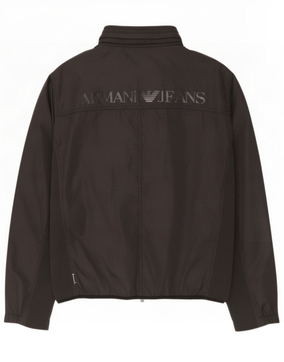 Armani Jeans Hombre Graphic Chándal Top Chaqueta Grande Poliamida Negra