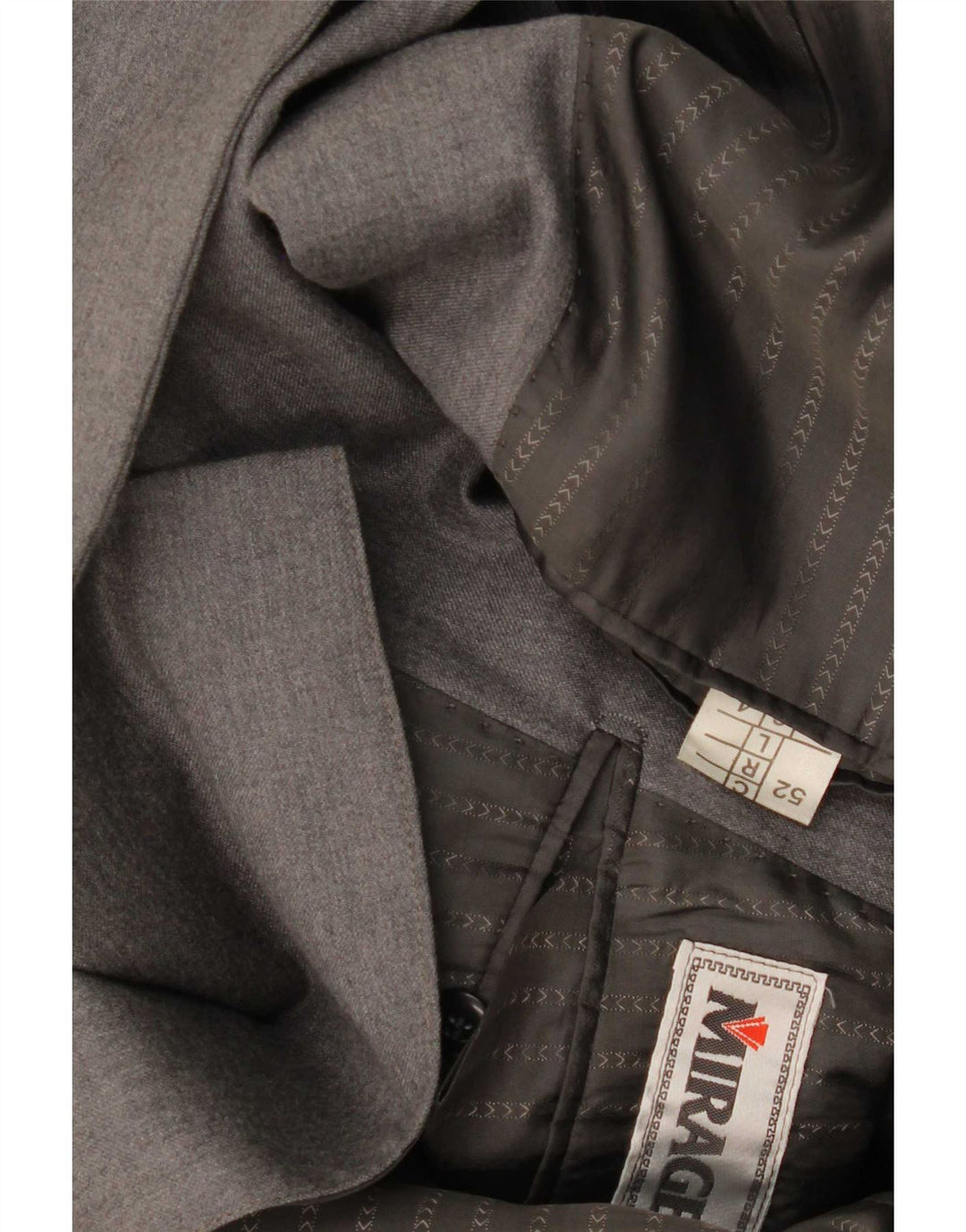 Mirage Chaqueta tipo blazer con doble botonadura para hombre IT 52 XL Lana merino gris