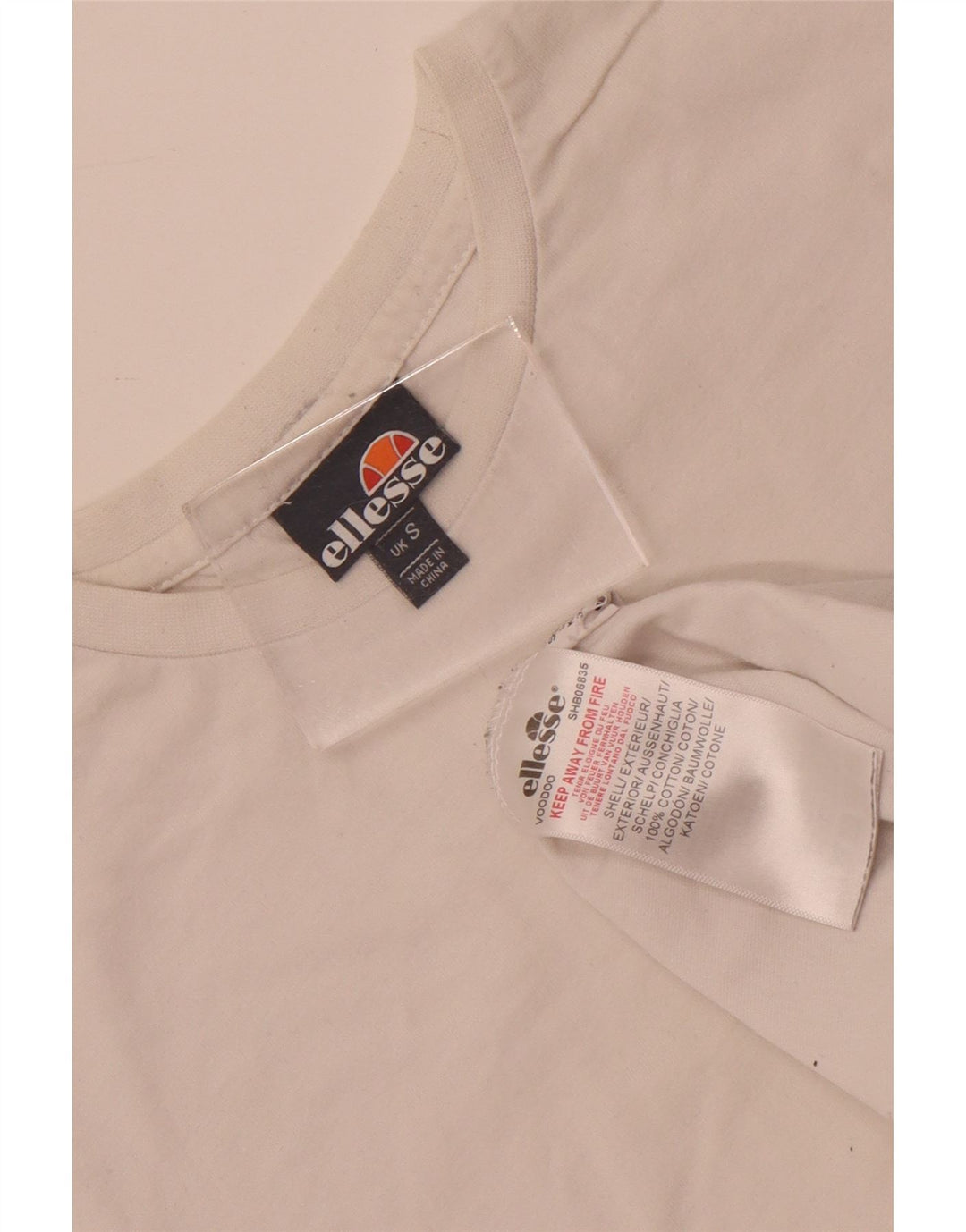 Camiseta Ellesse Hombre Top Small Blanco Algodón