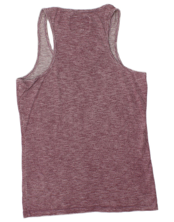 SUPERDRY Hombre Chaleco Top Small Borgoña Algodón