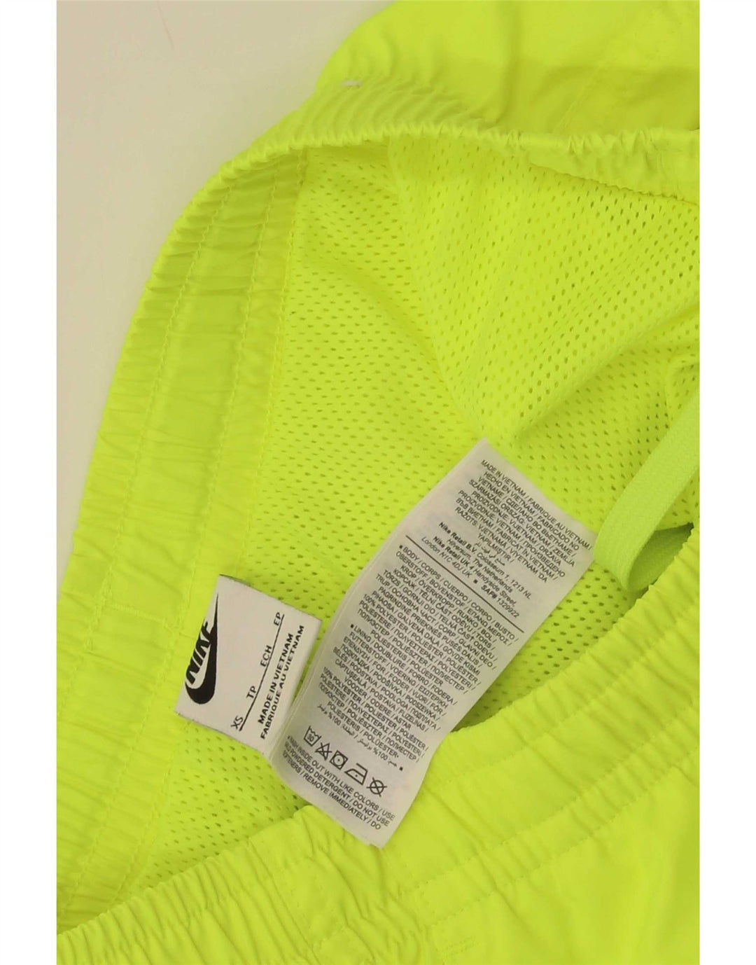 Pantalones cortos deportivos con gráfico Nike para hombre XS Poliéster amarillo