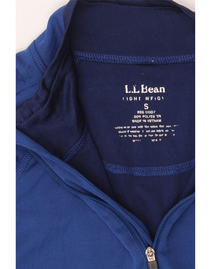 L.L.BEAN Mens Zip Neck Pullover Tracksuit Top Small Blue Polyester Vintage L.L.Bean and Second-Hand L.L.Bean from Messina Hembry 