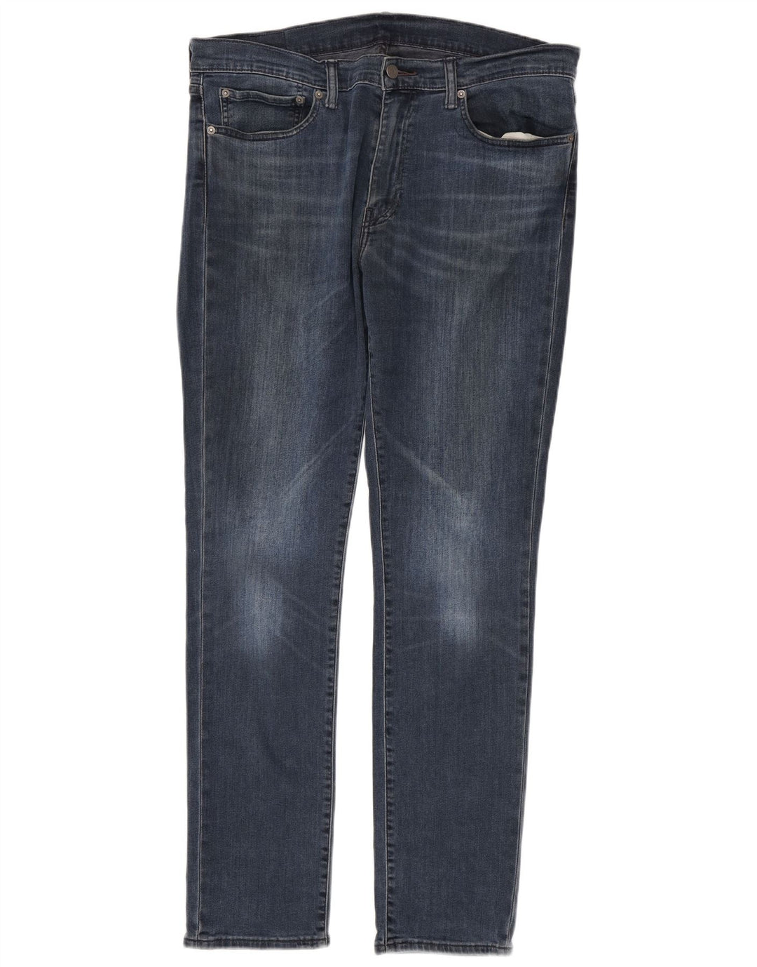 Levi's Hombre 511 Slim Jeans W36 L32 Algodón Azul Marino