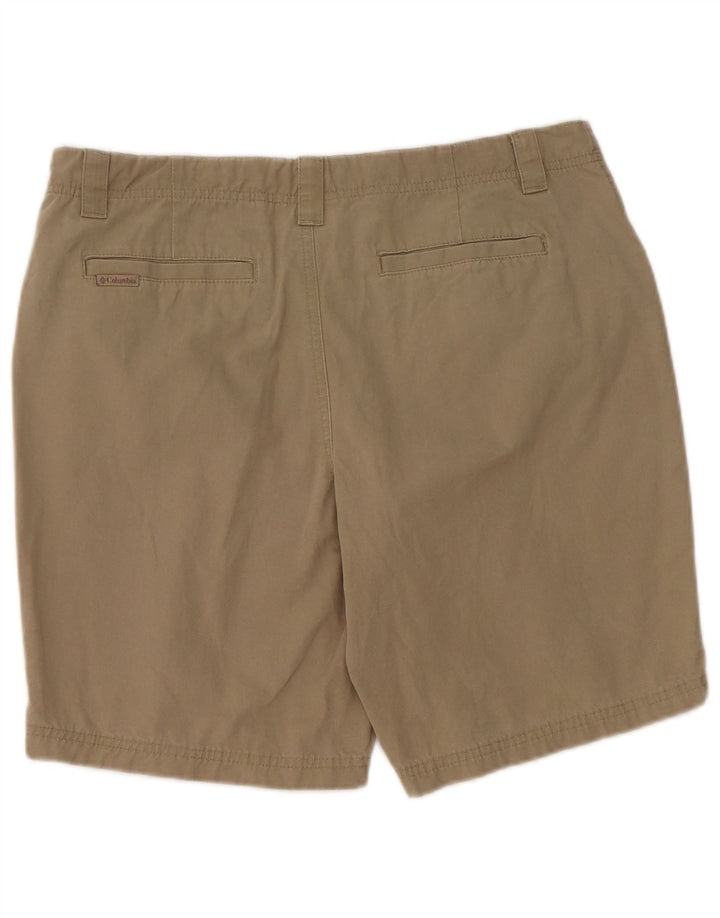 Columbia Pantalones cortos cargo para mujer US 10 Large W32 Algodón caqui