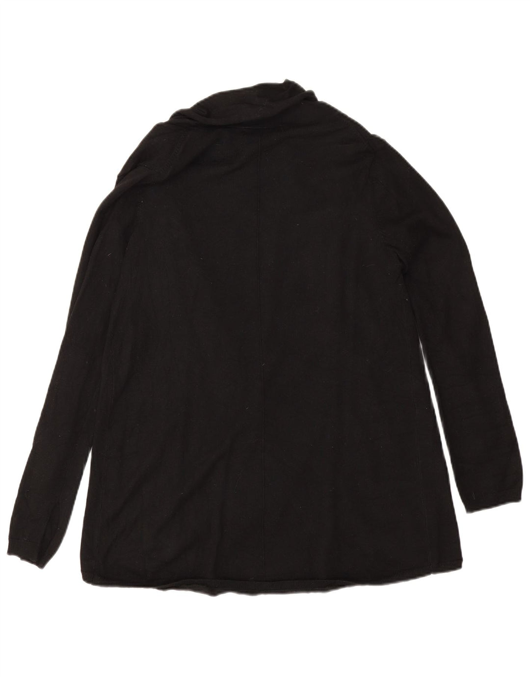 Zara Mujer Cárdigan Abierto Suéter UK 46 Large Negro