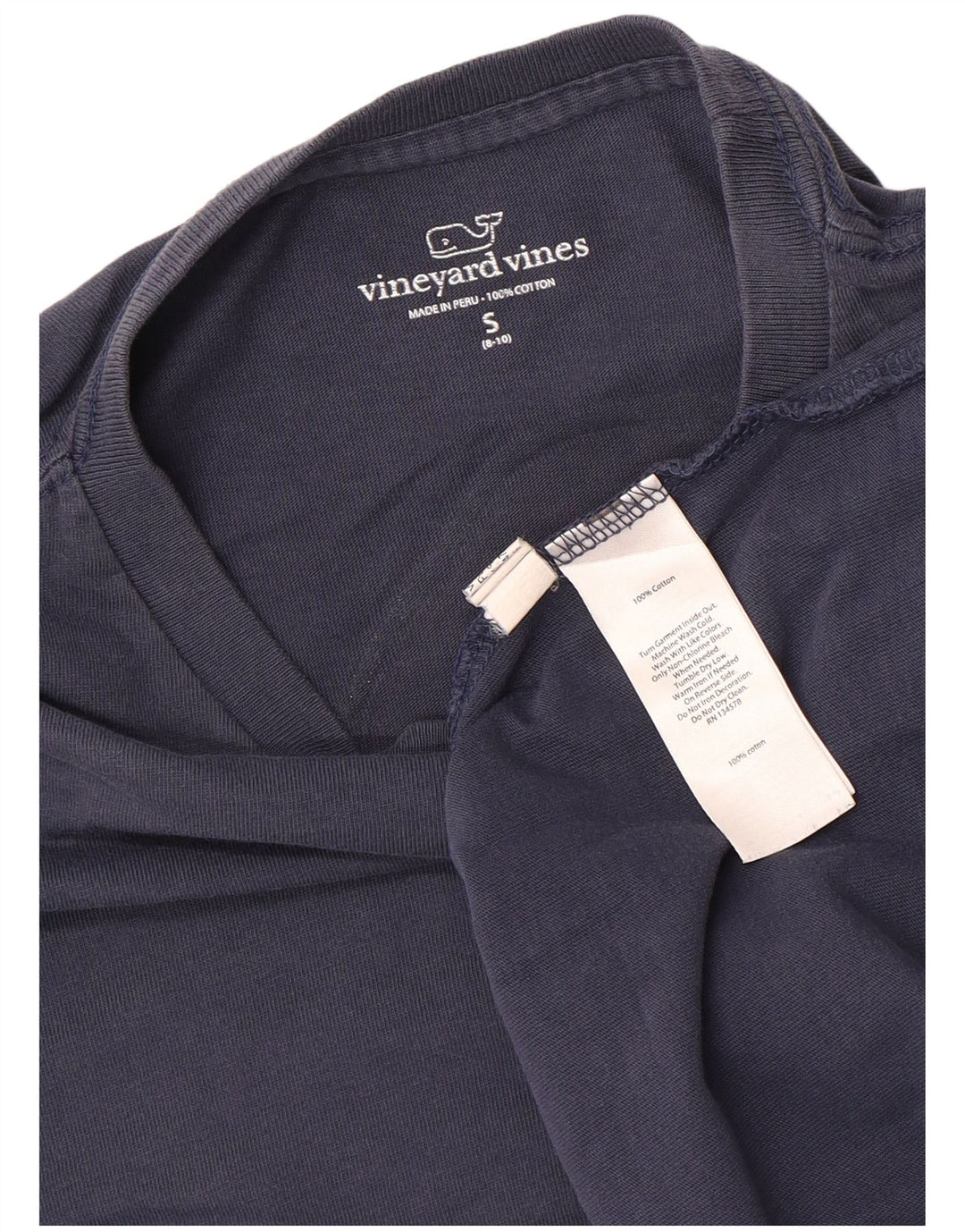 VINEYARD VINES Camiseta gráfica para niños de manga larga 8-9 años Pequeño Azul Navidad