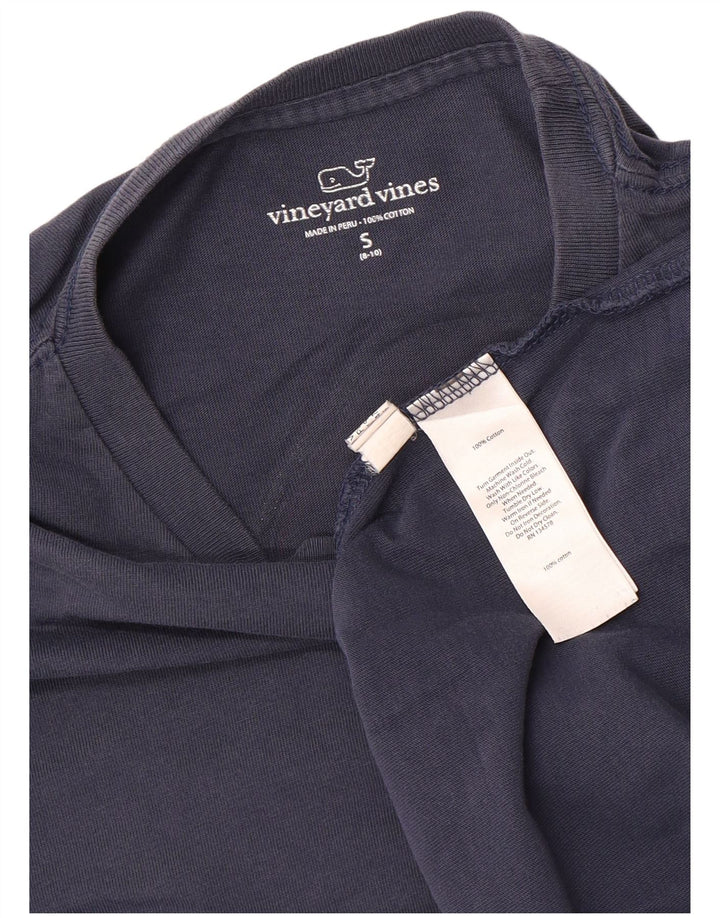 VINEYARD VINES Camiseta gráfica para niños de manga larga 8-9 años Pequeño Azul Navidad