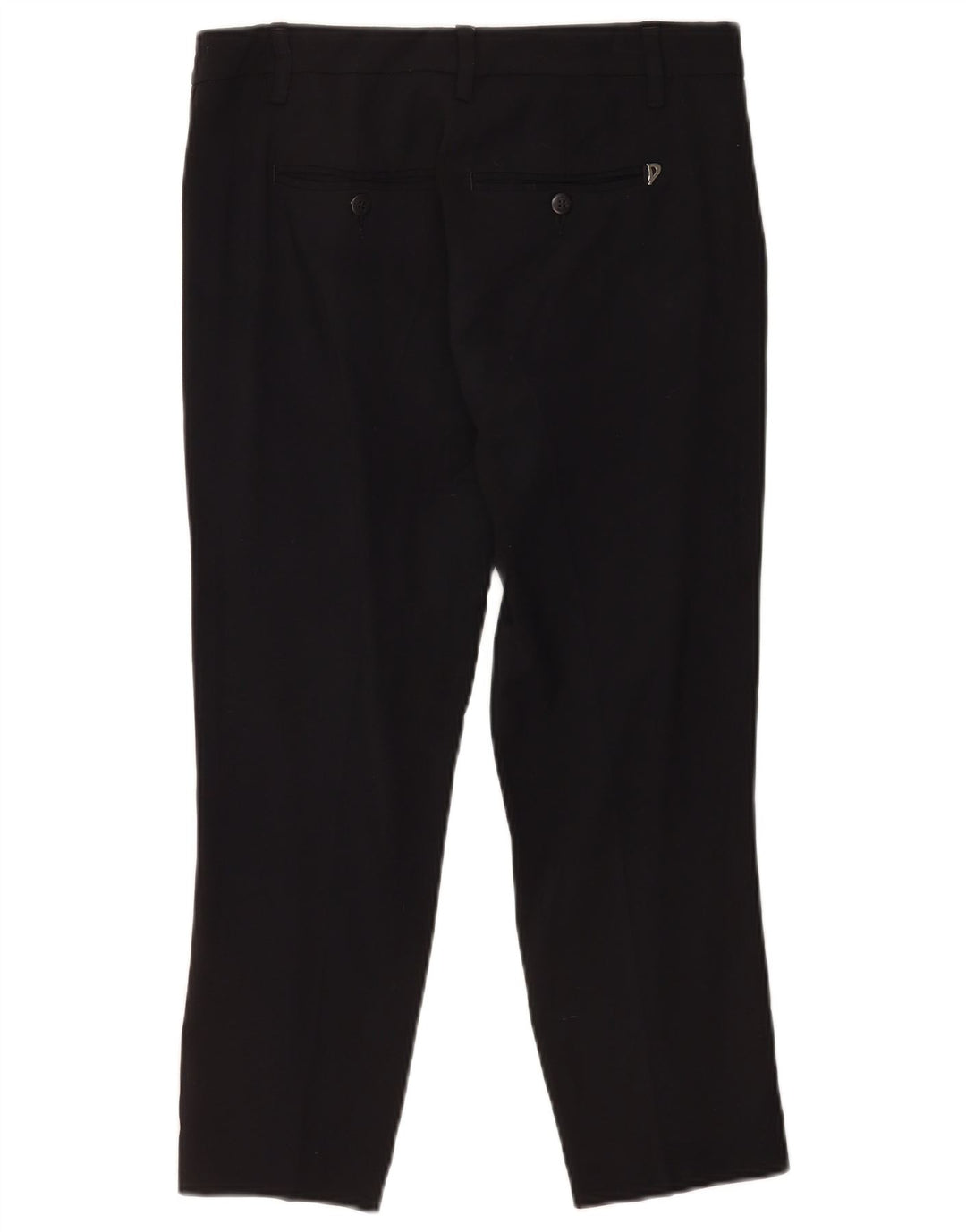 Pantalón De Traje Corto Mujer Dondup W30 L24 Viscosa Negra