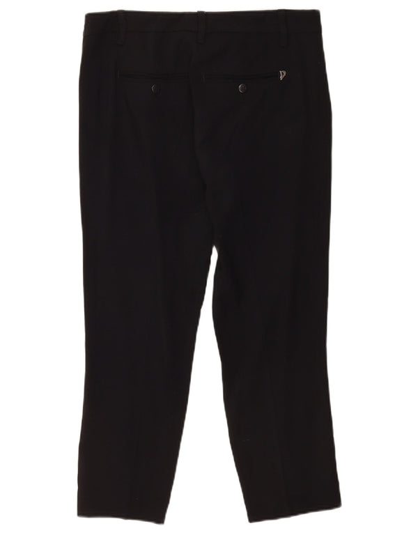 Pantalón De Traje Corto Mujer Dondup W30 L24 Viscosa Negra