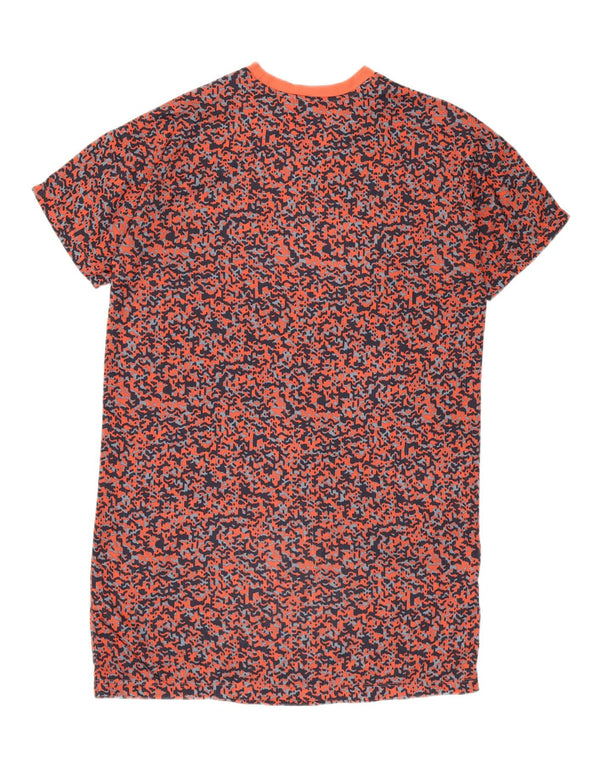 Adidas Vestido tipo camiseta con estampado abstracto para mujer, talla 10, multicolor