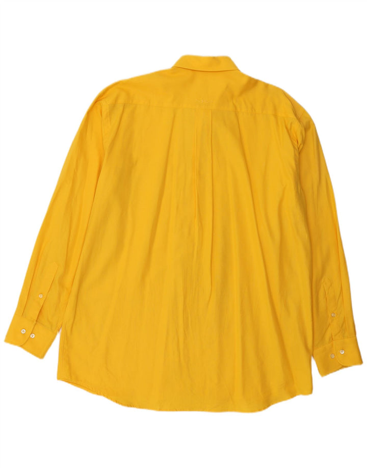 Camisa Jacque Britt Hombre Talla 44 XL Algodón Amarillo