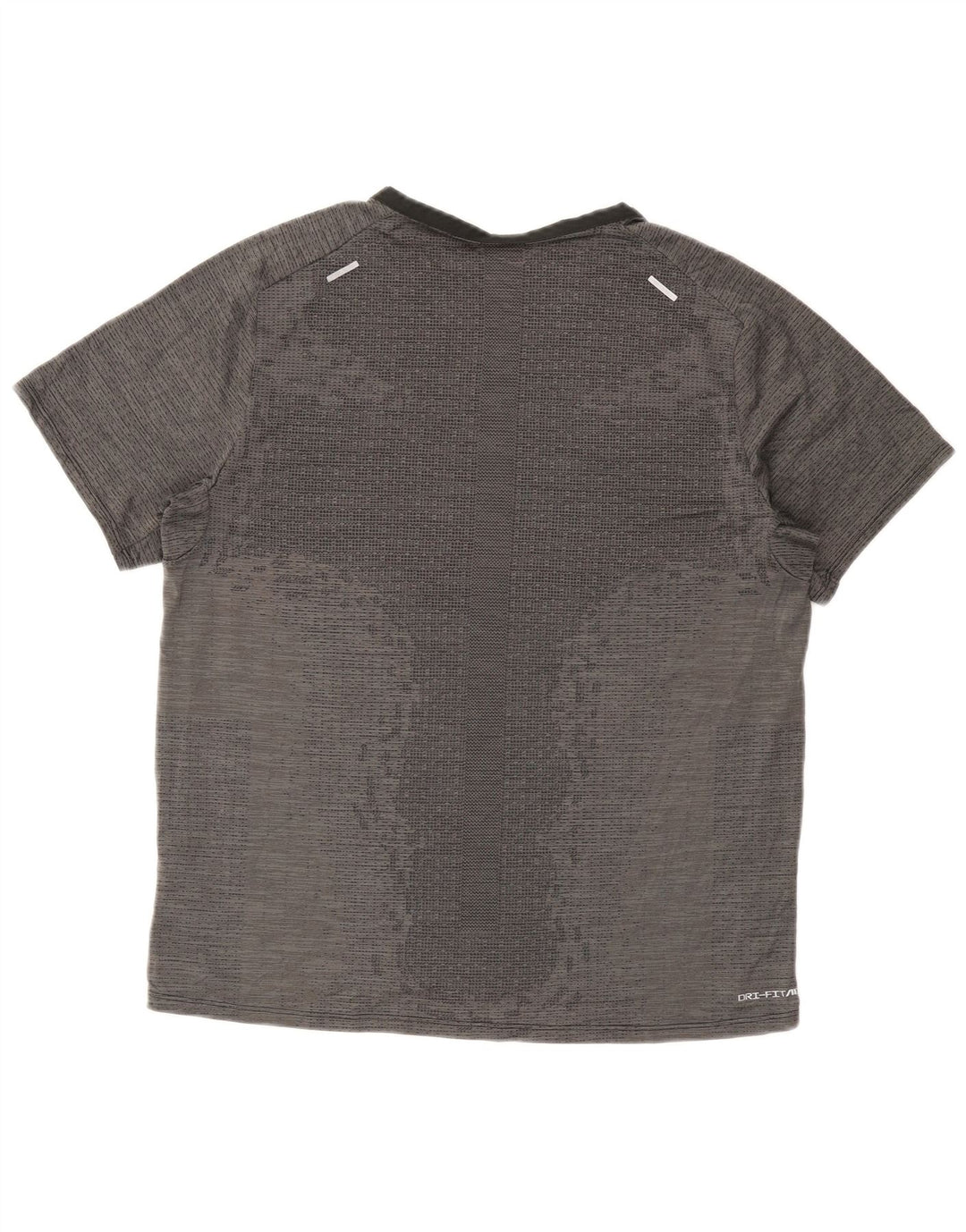 Camiseta Nike Dri Fit para hombre Top deportivo de poliéster gris grande