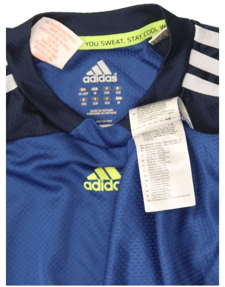 Adidas Camiseta para niño Top 11-12 años Azul Colorblock Poliéster